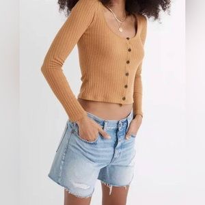 Madewell Relaxed Mid Length Cut Off Denim Shorts🌺
